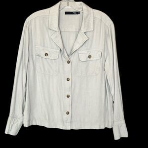 Max Jeans Utility Lagenlook Shacket in Beige!